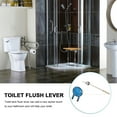 thumbnail image 4 of Toilet Tank Handle Assorted Color 2Pcs 10.24X1.97X1.38in Plastic Copper Flush Lever for Bathroom Use, 4 of 8