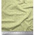 thumbnail image 1 of Soimoi Moss Georgette Fabric Leaves & Floral Artistic Print Sewing Fabric Yard 42 Inch Wide, 1 of 4
