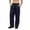 Blue, variant on Mens Sweatpants Wide Leg Cotton Fleece Fall Winter Pants with Pockets Adjustable Tie Waist Loose Casual Sports (2XL, Green)
