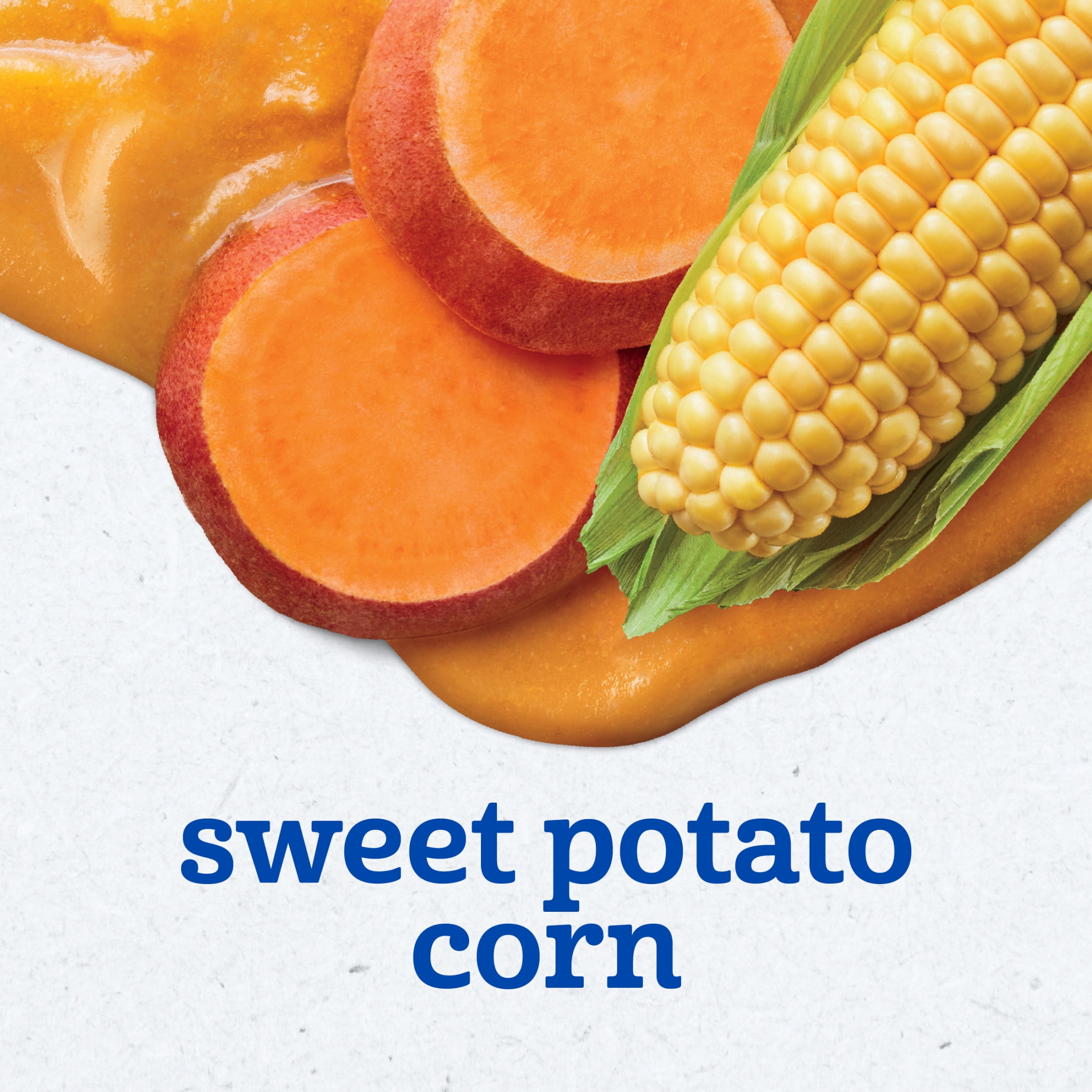 Gerber 2nd Foods Natural for Baby Veggie Power Baby Food, Sweet Potato Corn, 4 oz Tubs (2 Pack)
