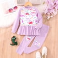 thumbnail image 7 of YTDSCS 2Pcs Kids Baby Toddler Spring Fall Clothing Set for Girls 3-7T Little Girl Floral Long Sleeve Pullover Top +leggings Pants Set Casual Sweatshirt Leggings Outfits, 7 of 7
