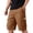 Coffee-C4, variant on Homeyce Men's Cargo Shorts Elastic Waistband Drawstring Short Pants Stretch Military Work Casual Lightweight Big & Tall Camo Cargo Pants Multi Pocket Quick Dry Bottom,Gray M