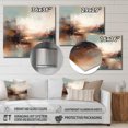 thumbnail image 4 of Designart "Abstracted Nature in Brown I" Abstract Landscape Metal Wall Decor, 4 of 5