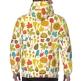 thumbnail image 7 of Lsque Forest Mushrooms Pattern Casual Men's Hoodie,Hooded Sweatshirt with Kangaroo Pocket,Pullover Hoodie-Large, 7 of 7
