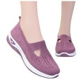 thumbnail image 2 of IUJSOY Slip on Walking Shoes Women Breathable Mesh Low Top Sneakers Soft Sole Arch Support, 2 of 8