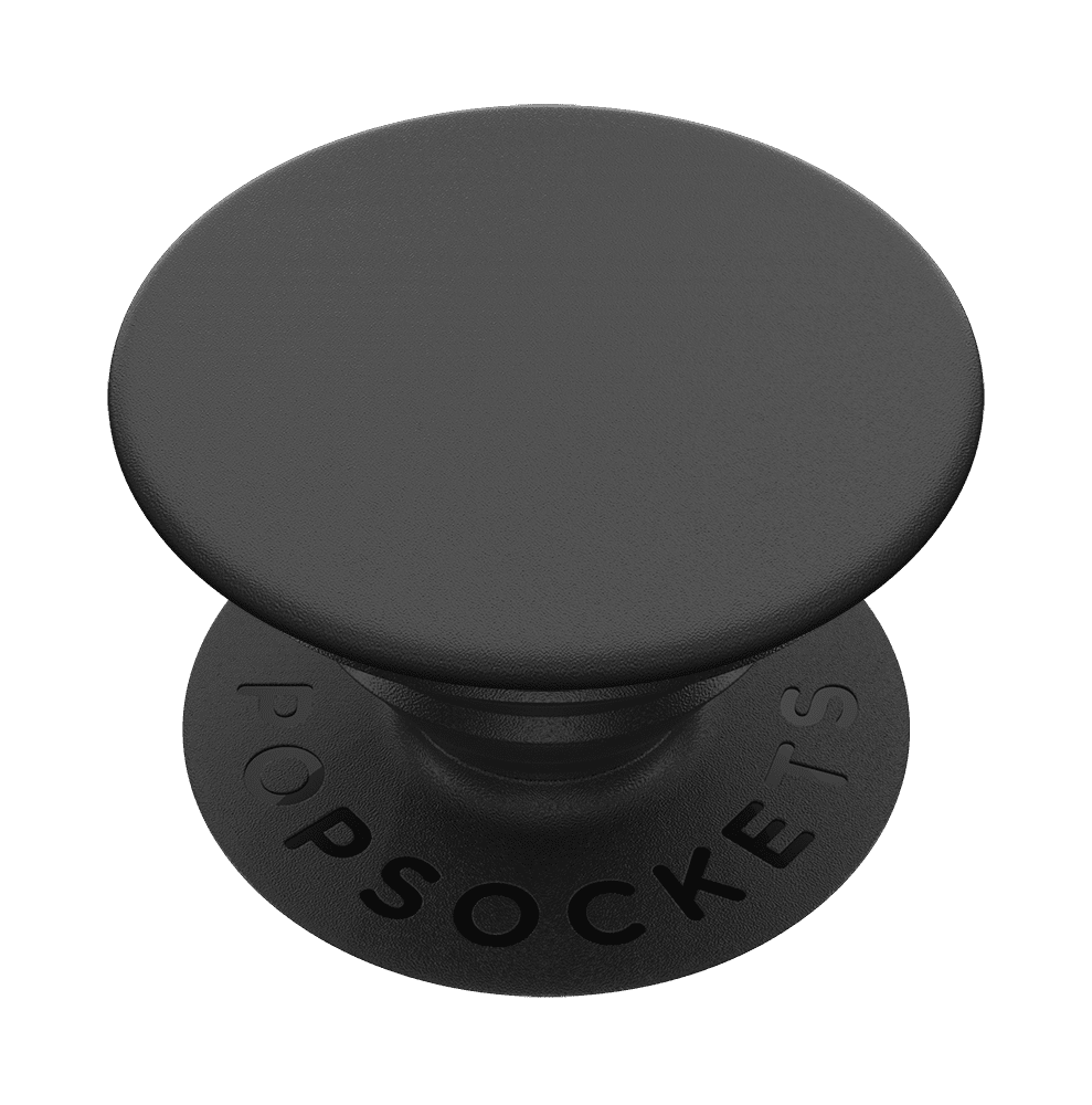 PopSockets Grip with Swappable Top for Cell Phones, PopGrip Black
