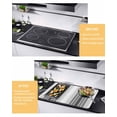 thumbnail image 3 of nqOlkjepod Large Induction Cooktop Protector Mat 31"x24", Gray Vertical Stripes Stove Top Covers for Electric Stove, Retro Simple Neutral Abstract Lines Stove Burner Cover Mats Stove Cover, 3 of 8