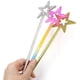thumbnail image 2 of Pack de Star Wands, Star Fairy Wands, Princess Star Wands para niñas, cumpleaños, fiesta, Halloween, Navidad, disfraces, regalos para niñas (plata, oro, colorido) Angel Wands Ormromra WMZY-502, 2 of 8