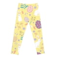 thumbnail image 5 of Easter Girls Print Leggings Stretchy Athletic Full Length Casual Pants for Toddlers Kids Light Yellow 3 Years-4 Years, 5 of 5