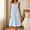 Light Blue, variant on Women's Sleeveless Strappy Wraparound Robe Solid Color Pockets Absorbent Midi Loose All Season Ladies Bath Cover up White