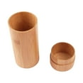 thumbnail image 1 of Cylinder Bamboo Eyewear Case Sunglasses Storage Box Fashion Eyeglasses Container, 1 of 5