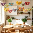 thumbnail image 6 of DefiDgd 12pcs Wooden 2D Flat Hanging Bird String Hanging Pendant,Colorful Flat Tropical Bird Statue for Summer Party Tree Wall Window Hanging Decoration Supplies(B), 6 of 6