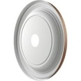 thumbnail image 4 of Ekena Millwork 22"OD x 3 1/2"ID x 1 1/2"P Traditional Thermoformed PVC Ceiling Medallion (Fits Canopies up to 13 1/2"), Universal Aged Metallic Rust, 4 of 10