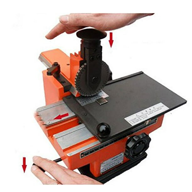 TOPCAHNCES Semi-Automatic Sheet Embosser Nameplate Marking Machine Metal Label Dog Tag Stamping Printer with 6mm Aluminum Plate Metal Tag