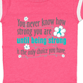 thumbnail image 4 of Inktastic Ovarian Cancer Being Strong Girls Baby Bodysuit, 4 of 5