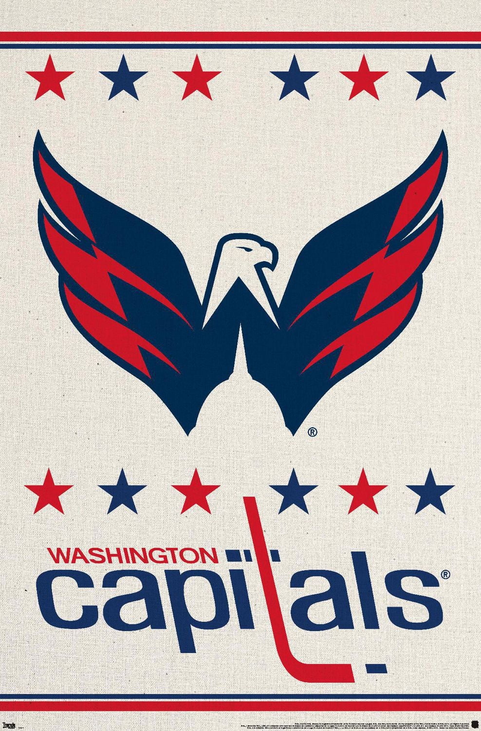 NHL Washington Capitals - Logo 14 Wall Poster, 22.375" x 34"