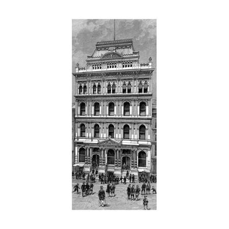 Exterior View of the New York Stock Exchange, 1885 Print Wall