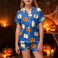 thumbnail image 2 of Leey-World Halloween Pajamas for Toddlers Girls Halloween Pajamas - Kids 2 Piece Girl's PJ Set for Holiday - Short Sleeve Shirt & Shorts, 2 of 5