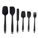 thumbnail image 1 of Paquete de 6 utensilios de cocina de silicona para cocina, espátula antiadherente, color negro Namotu HQ-113, 1 of 5