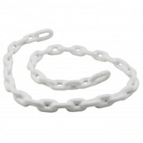 Extreme Max Products EXCAC5-16X5W 0.31 in. x 5 ft. Vinyl Coated Anchor Chain, White