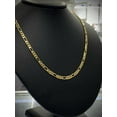 thumbnail image 3 of 14K Gold Filled Figaro Link Chain Necklace 4mm 24" Mens Thick Jewelry Gifts, 3 of 11