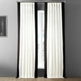 thumbnail image 2 of Fresh Popcorn and Black Vertical Colorblock Panama Curtain (1 Panel), Fresh Popcorn and Black, 50W X 96L, 2 of 6