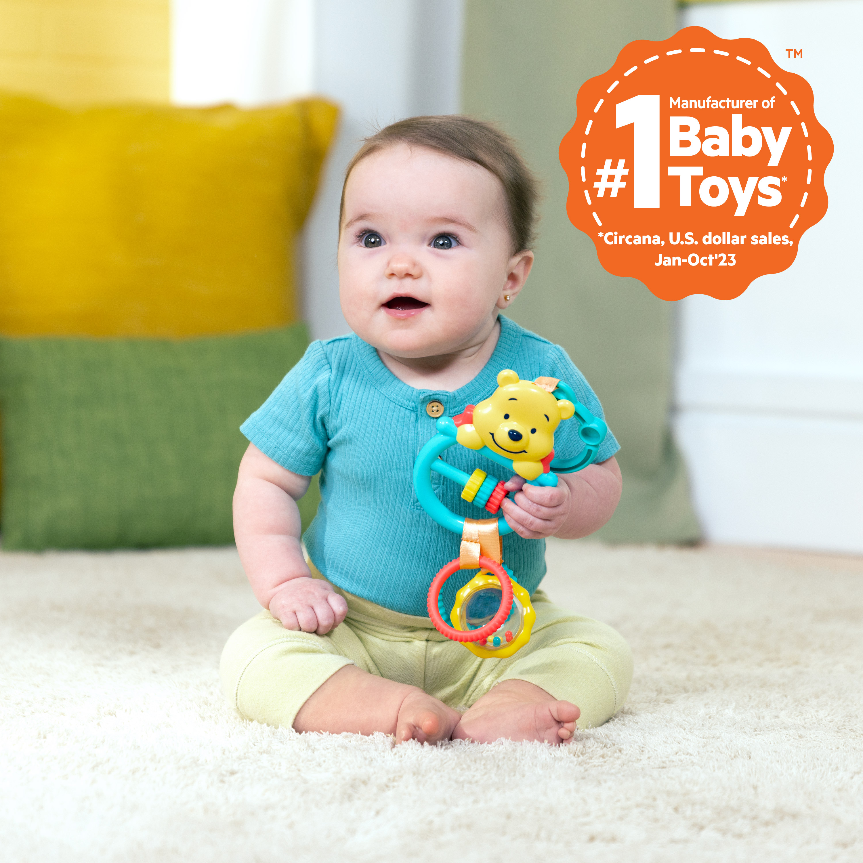 Bright Starts Disney Baby Winnie the Pooh Busy Bear Activity Toy photo 2
