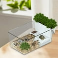 thumbnail image 6 of hengtong Small Turtle Tank Enclosure Reptile Habitat for Small Reptiles Crabs Turtles White, 6 of 9