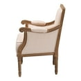 thumbnail image 4 of Baxton Studio Chavanon Accent Chair in Light Beige and Brown, 4 of 10