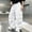 White, variant on Boys Wide Leg Cargo Pants Casual Elastic Waist Loose Trousers Side Pockets