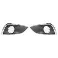 thumbnail image 1 of 1Pair Front Fog Lamp Bonnets Cover Fog Light Frame Cover Shell for IX35 2009 2010 2011 2012, 1 of 5