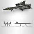 thumbnail image 4 of SR-71 Blackbird Reconnaissance Aircraft Model Building Blocks Set MOC Brick Toys, 4 of 16