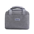 thumbnail image 1 of Insulated Lunch Bag, Insulated Lunch Box, Lunch for Work, Portable, for Eating While Traveling, Gray, 1 of 5