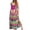 Pink, variant on EDOLYNSA Tie-Dye Summer Outfit for Women Plus Size Kaftan Long Dress Printed Bathing Suit Cover up