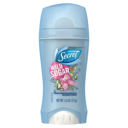 Secret Fresh Antiperspirant and Deodorant Invisible Solid, Wild Sugar, 2.6 Oz.