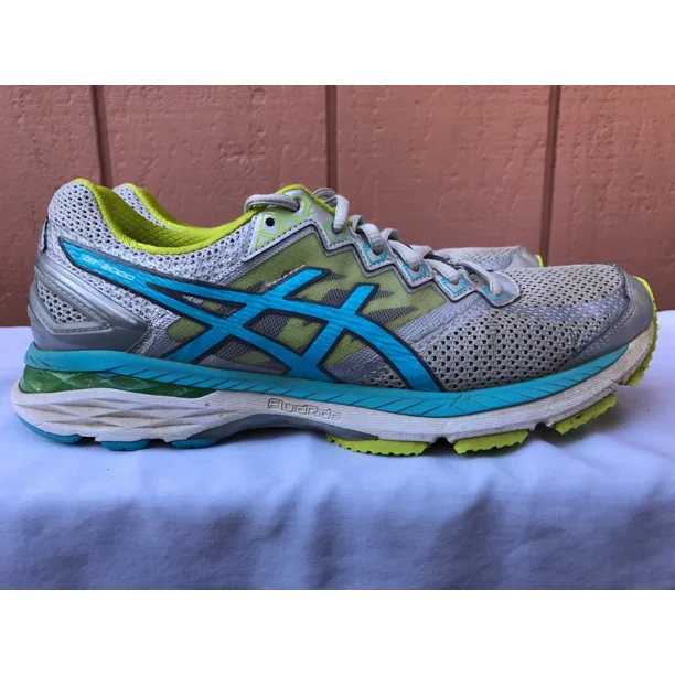 Asics GT 2000 v 4 Women's Running Shoe Size US 10 M (B) EU 42 Silver Blue T656N