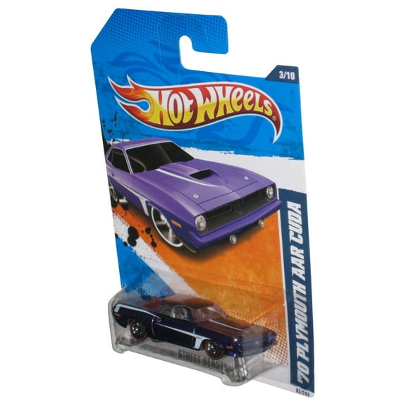 Hot Wheels Street Beasts '11 3/10 Purple '70 Plymouth Aar Cuda Car 83/244