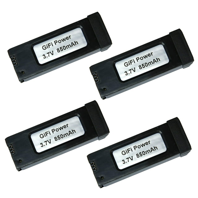 MaximalPower GiFi Power® Replacement 3.7V 850mAh Battery for Eachine E58 Quadcopter Drone (4 Pack)