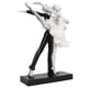 thumbnail image 5 of Pareja bailando escultura moderna simple innovadora resina hecha a mano pareja bailando estatua abstracta plata ballet danza para dos personas, 5 of 10