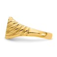 thumbnail image 3 of Diamond2Deal 14K Yellow Gold 7.5x10.0mm Open Back Signet Ring for Women Size 5, 3 of 7