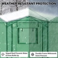 thumbnail image 5 of EAGLE PEAK 6.6x6.6 ft Hexagon Pop up Greenhouse, Portable Walk-in Grow Tent, All-Weather Plant Shelter, Green, 5 of 10