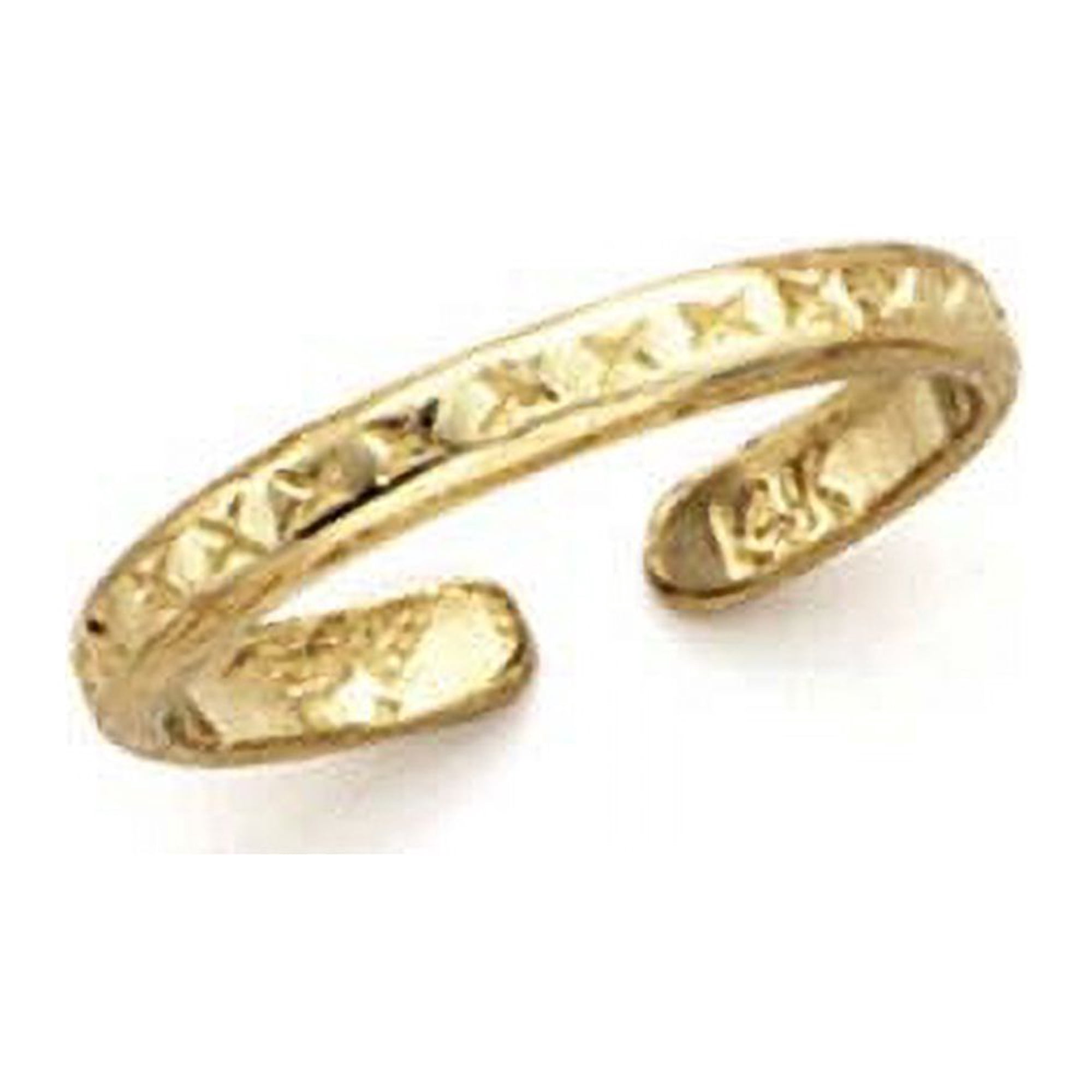 14k Yellow Gold Small Lattice Toe Ring - 1.1 Grams