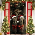 thumbnail image 3 of Christmas Door Curtain Hanging Tapestry Holiday Party Decor Background Cloth for Home Room Door Wall Festival Decoration(I), 3 of 6