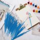 thumbnail image 5 of 100 Pieces Miniature Detail Paint Brushes Pointed Round Painting Brush Watercolor Fine Tip Nylon Hair Artist Paint Brushes for Acrylic Oil Watercolor Face Painting, Blue (1.2 x 0.3 cm), 5 of 5