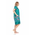 thumbnail image 3 of Dream8teen Women's Short Sleeve Muumuu Lounger Dress 9004 Green Daisy X-Large, 3 of 5