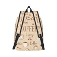 thumbnail image 3 of Daiia Coffee Time Vintage Canvas Backpack for Men and Women ,Hiking Backpack,Travel Laptop Bag for School,Large Capacity Backpack, 3 of 8
