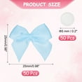 thumbnail image 2 of Uxcell 50Pcs Mini Bows Small Satin Ribbon Bows with Sticky Pads Fit for Crafts Wedding Party Decor Gift Wrapping Sky Blue, 2 of 7