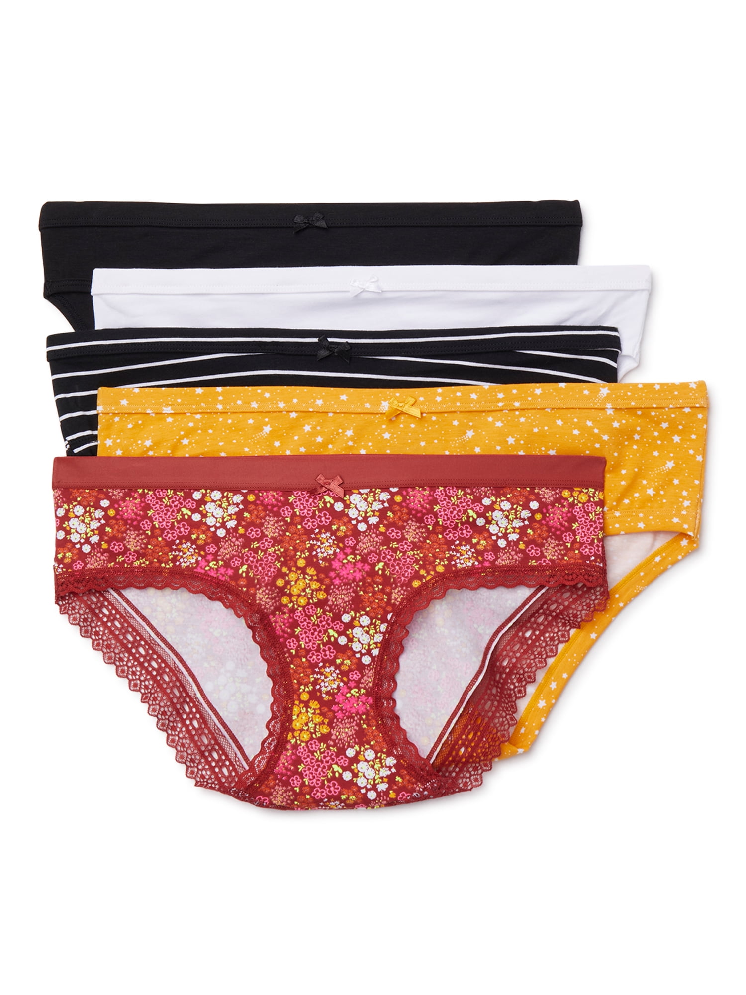 Women's Clothing Women's Panties 5Pack No Boundaries Juniors' Women's