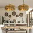 thumbnail image 2 of Arturesthome Wabi Sabi Rattan Pendant Lights Japanese Dining Room Art Chandelier, 2 of 6