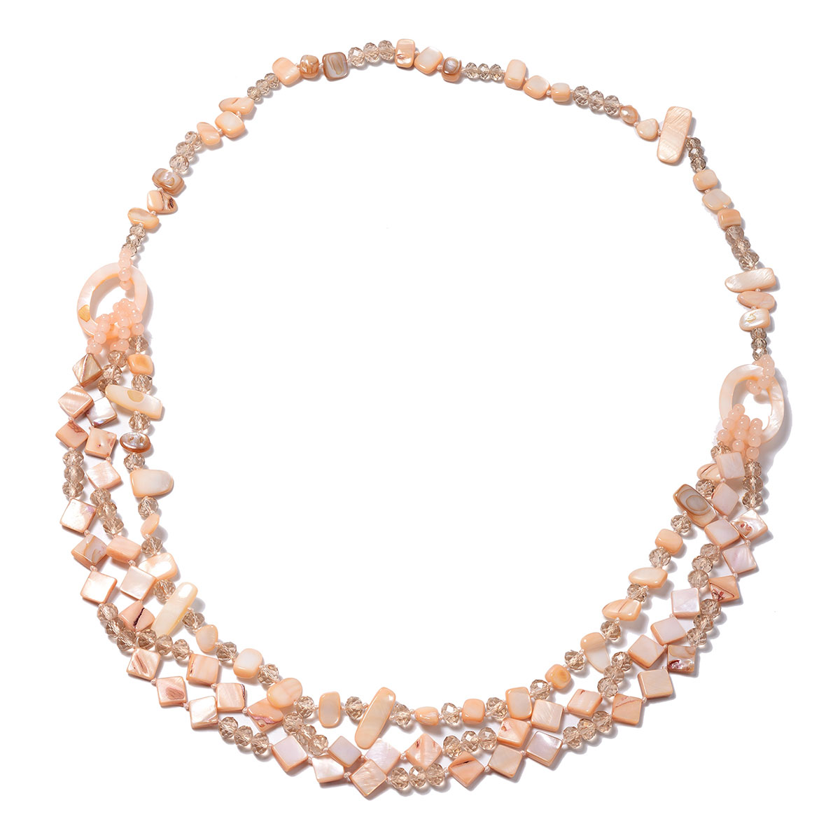 Shop LC Shop LC Delivering Joy Peach Colored Shell Bead Stylish